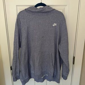 Blue Nike sweatshirt with hoodie